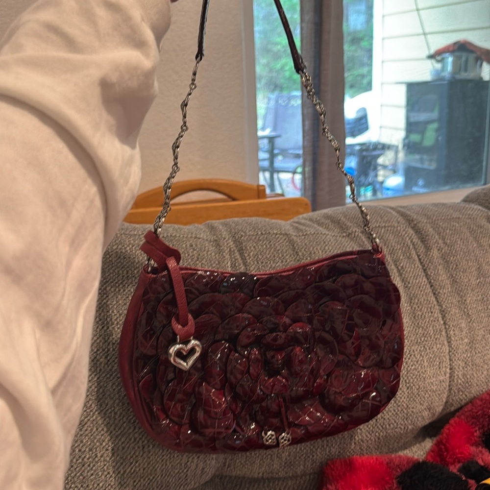 Vintage Brighton Rosalie Red Leather Purse